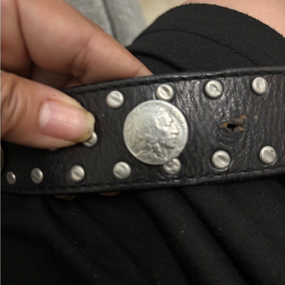 Vintage Black Leather Ralph Lauren Belt - Picture 9 of 9